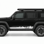 Black Tank 300 with a white mountain sill stripe and 4x4 wording