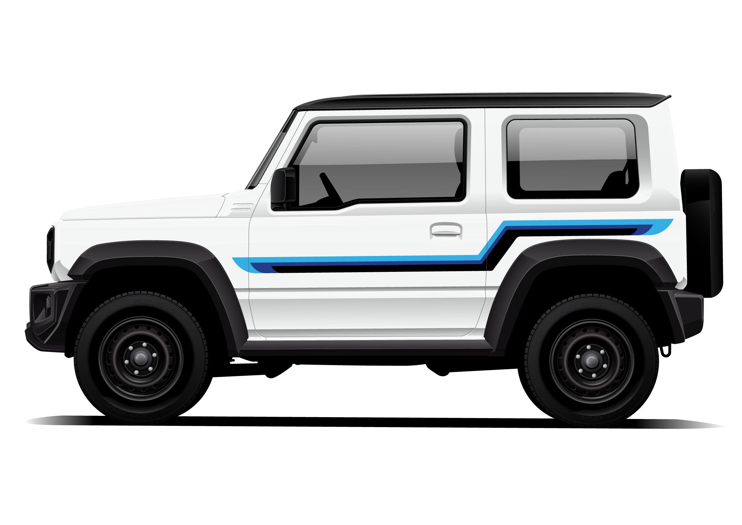 GOLDIE Stripes for Suzuki Jimny | Custom Vinyl Decal Kit