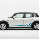 Blue Stripes on White MINI