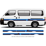 Palm Beach Retro Sunset Stripes 100 series Hiace Van