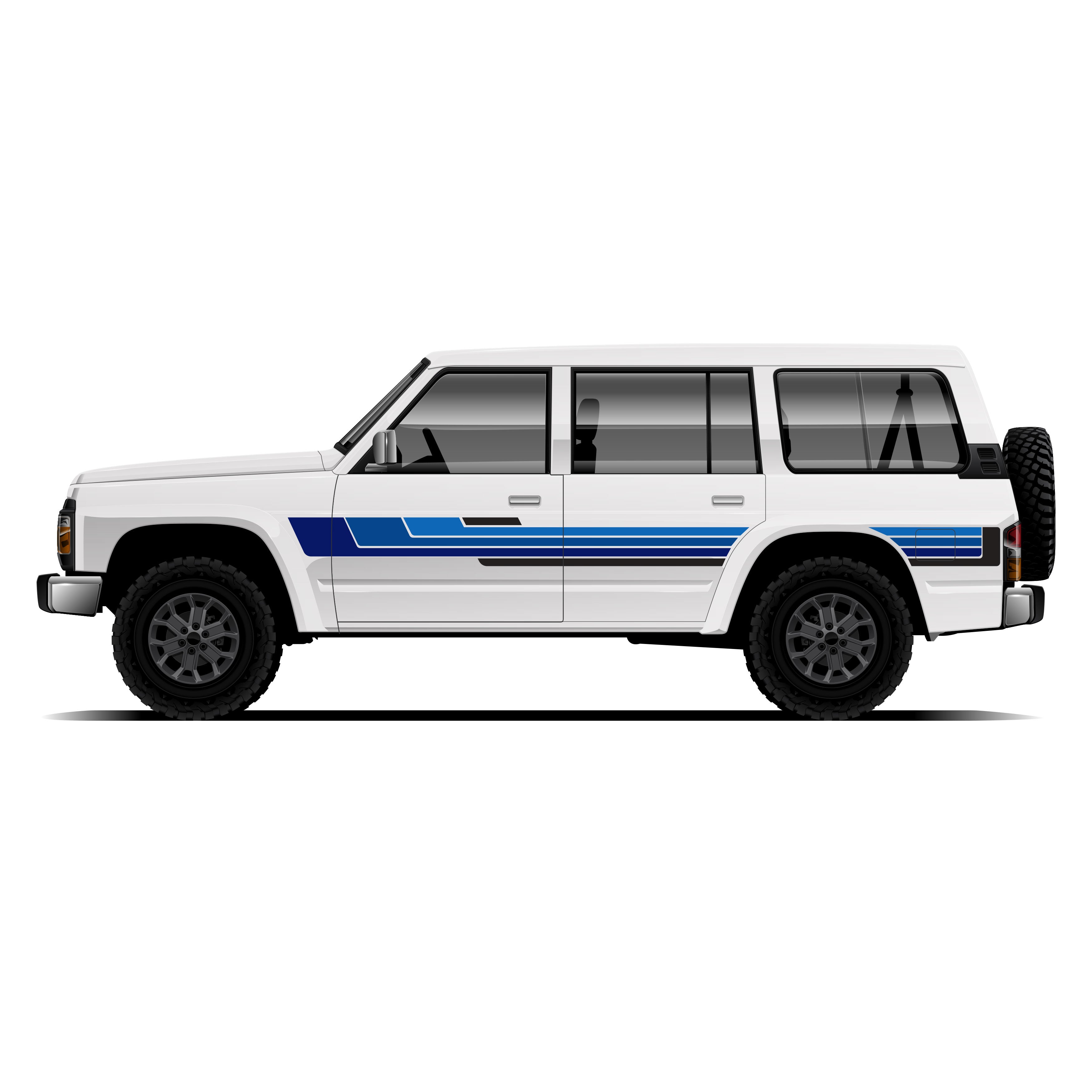 BIG SAFARI Vinyl Stripe Kit | Nissan Patrol GQ Y60 1987–1997 | Bodymold Signs