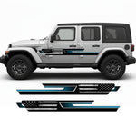 Jeep Wrangler JL 4-Door Patriot Flag Stripe Kit | Bodymold Signs