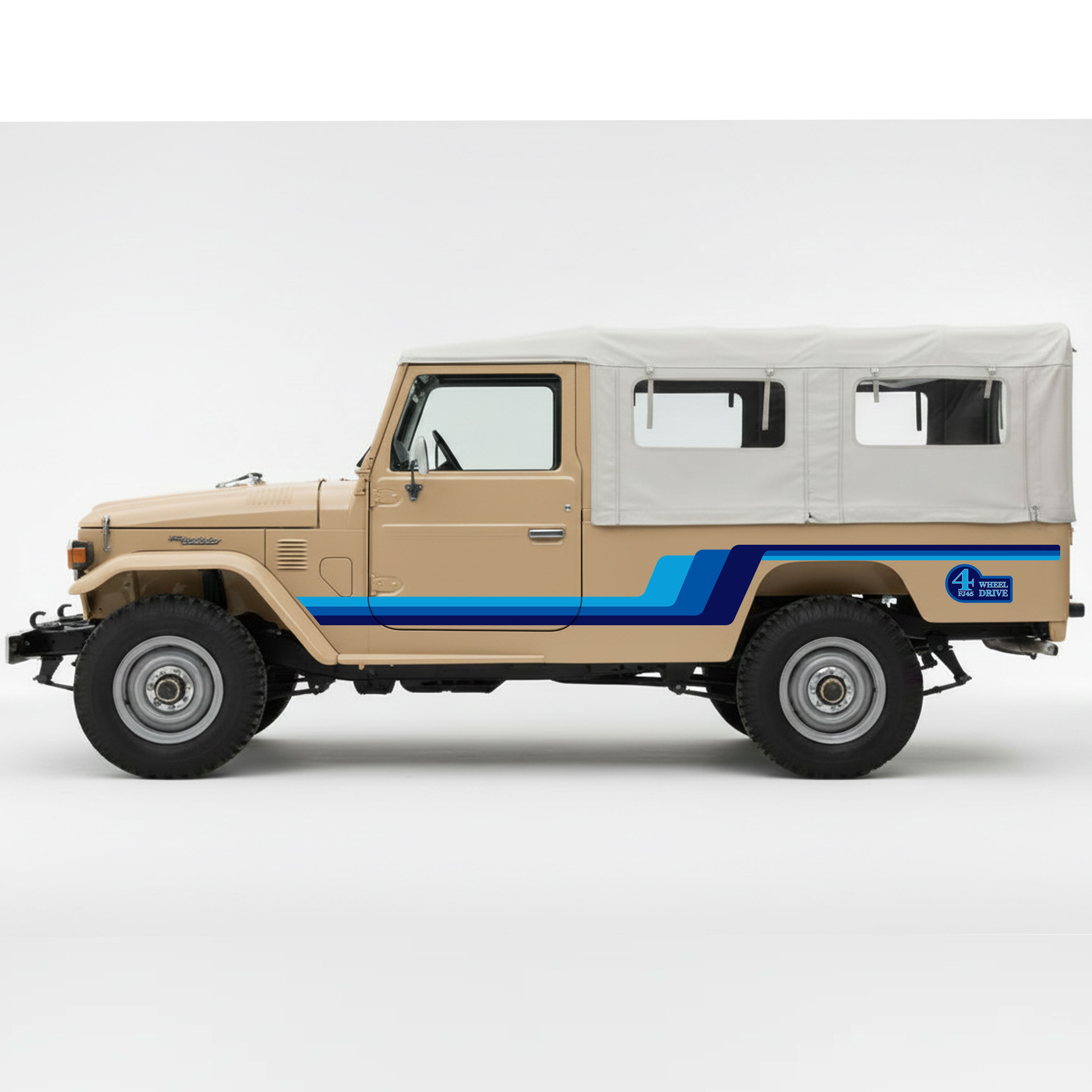 Legacy Retro Stripe for Toyota FJ45 LandCruiser | Bodymold Signs