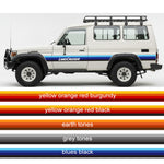 Troopy Sunset Stripe Kit – Retro Californian Decals for Troopcarrier with Wheel Arch Flares