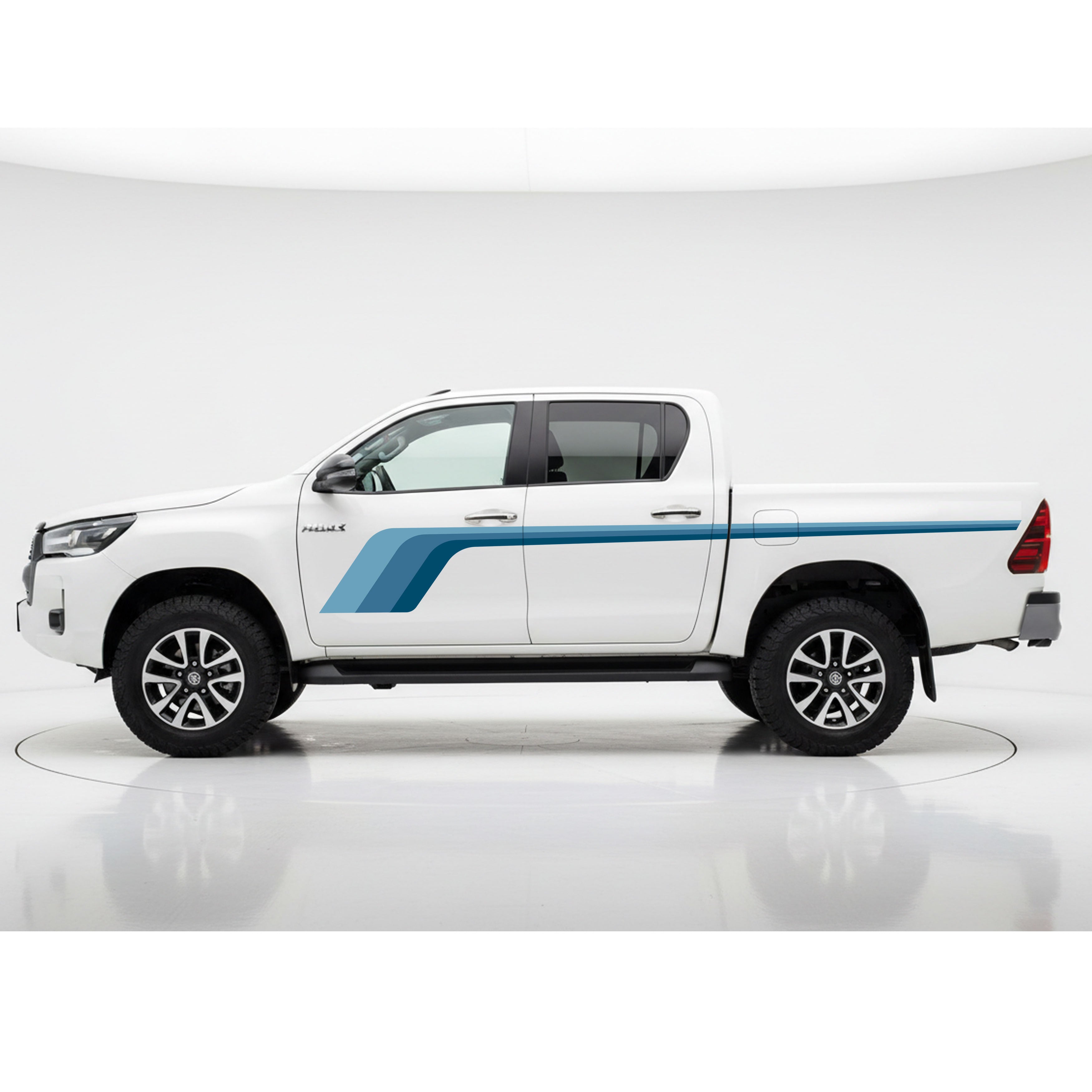 Hockey Stick Vinyl Decal Stripe Kit | Toyota Hilux & Utes | Retro Style