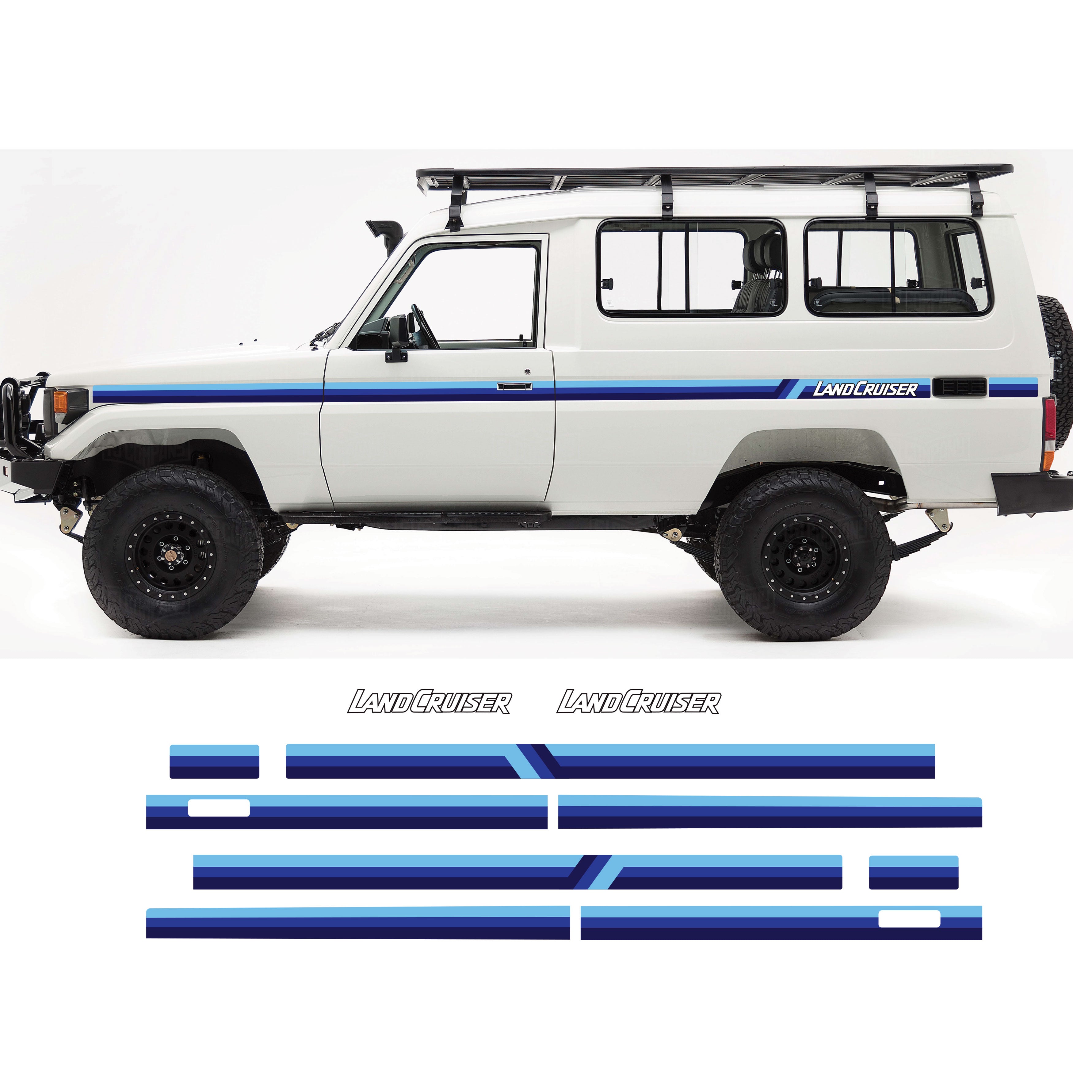 LandCruiser Stripe Kits – Full Sides - DIY or Installed
