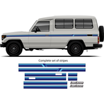 OUTBACK Stripes for Toyota LandCruiser | Retro Vinyl Decal Kit