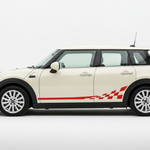 Bright Red Stripes on Cream MINI