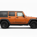 Brown Mountain Stripe on Orange Jeep Wrangler