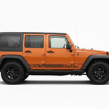 Brown Mountain Stripe on Orange Jeep Wrangler
