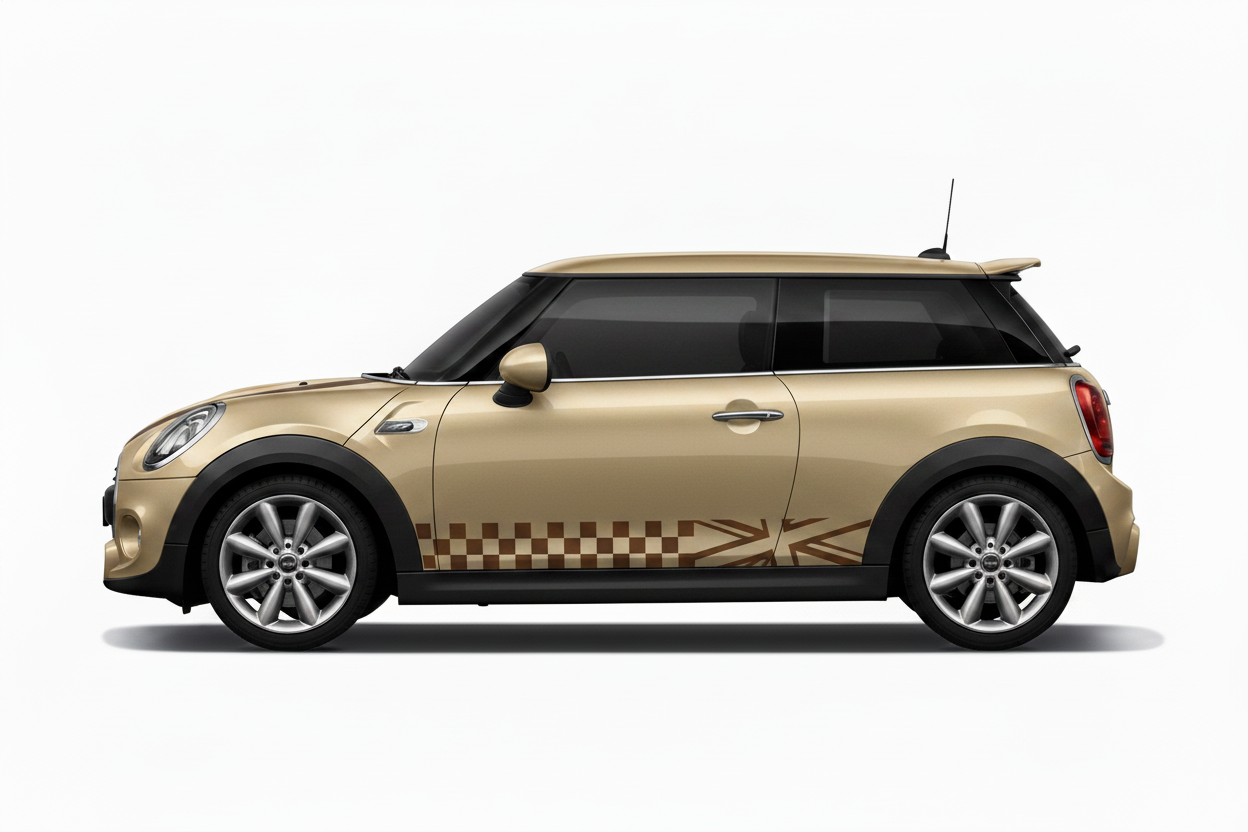 Brown Stripes on Gold MINI