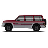 BIG SAFARI Vinyl Stripe & Decal Kit – Nissan Patrol GQ Y60 (1987–1997)