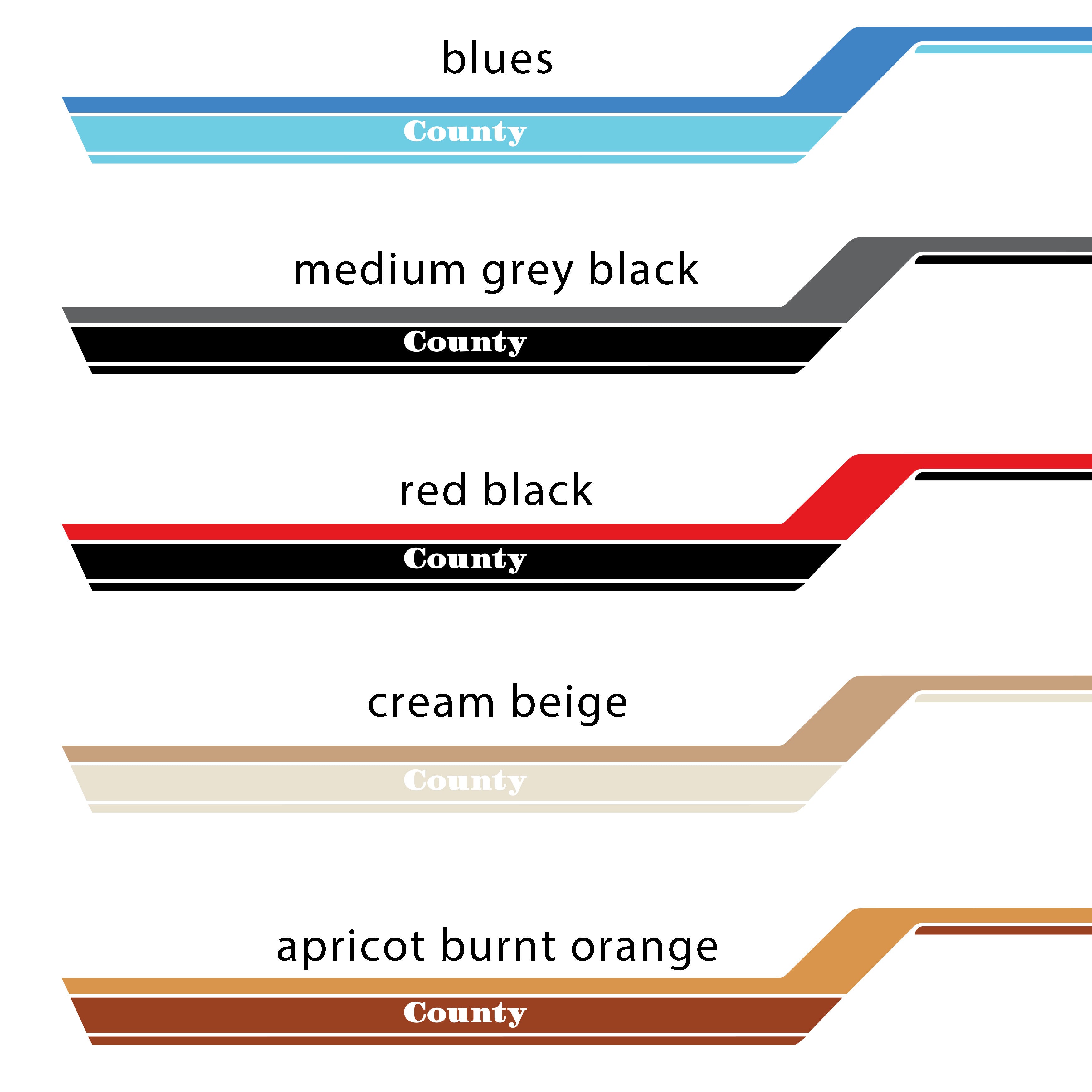County Stripes/Decal Kit | For Land Rover Defender 110 Series