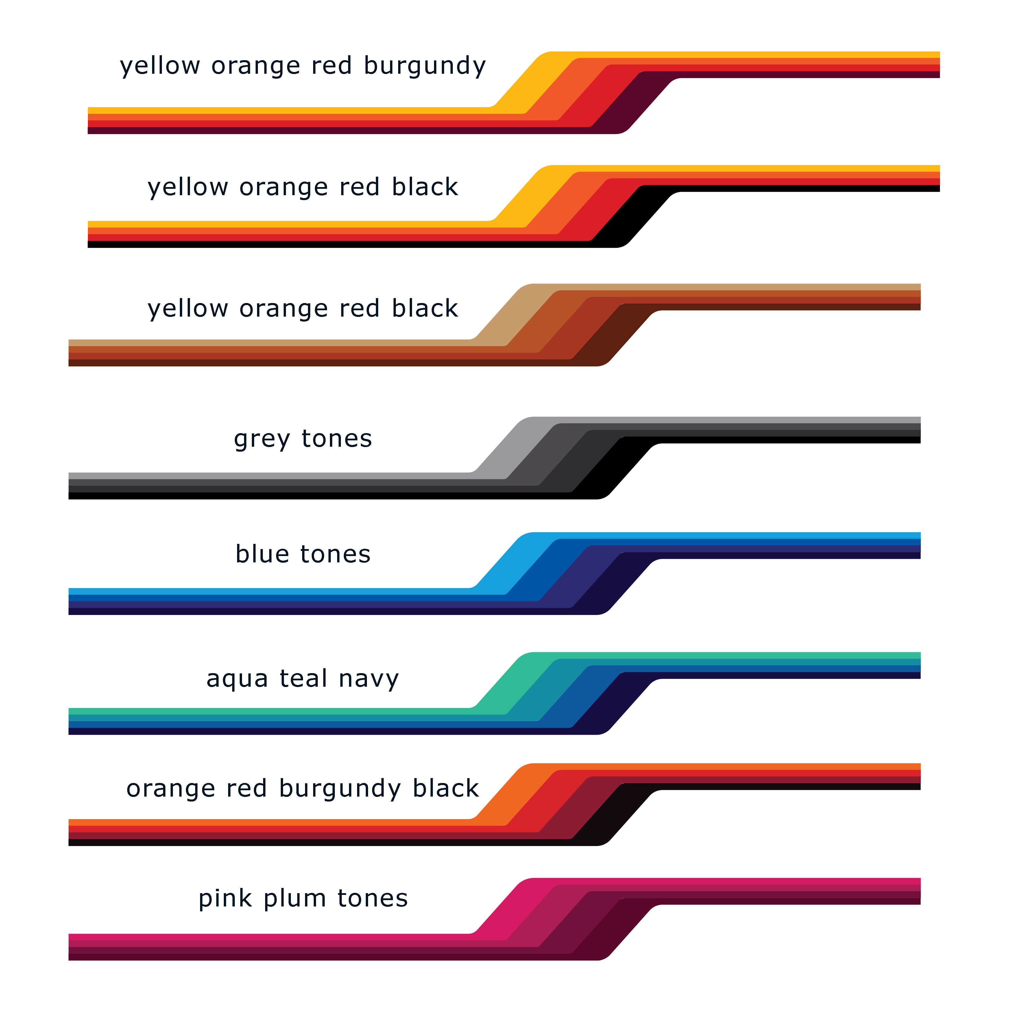 SANTA MONICA Vinyl Decal Stripe Kit | Toyota Hiace 300 Series