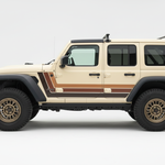 Cream Jeep Wrangler