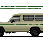 Outback Stripes for Toyota LandCruiser | Retro Vinyl Decal Kit