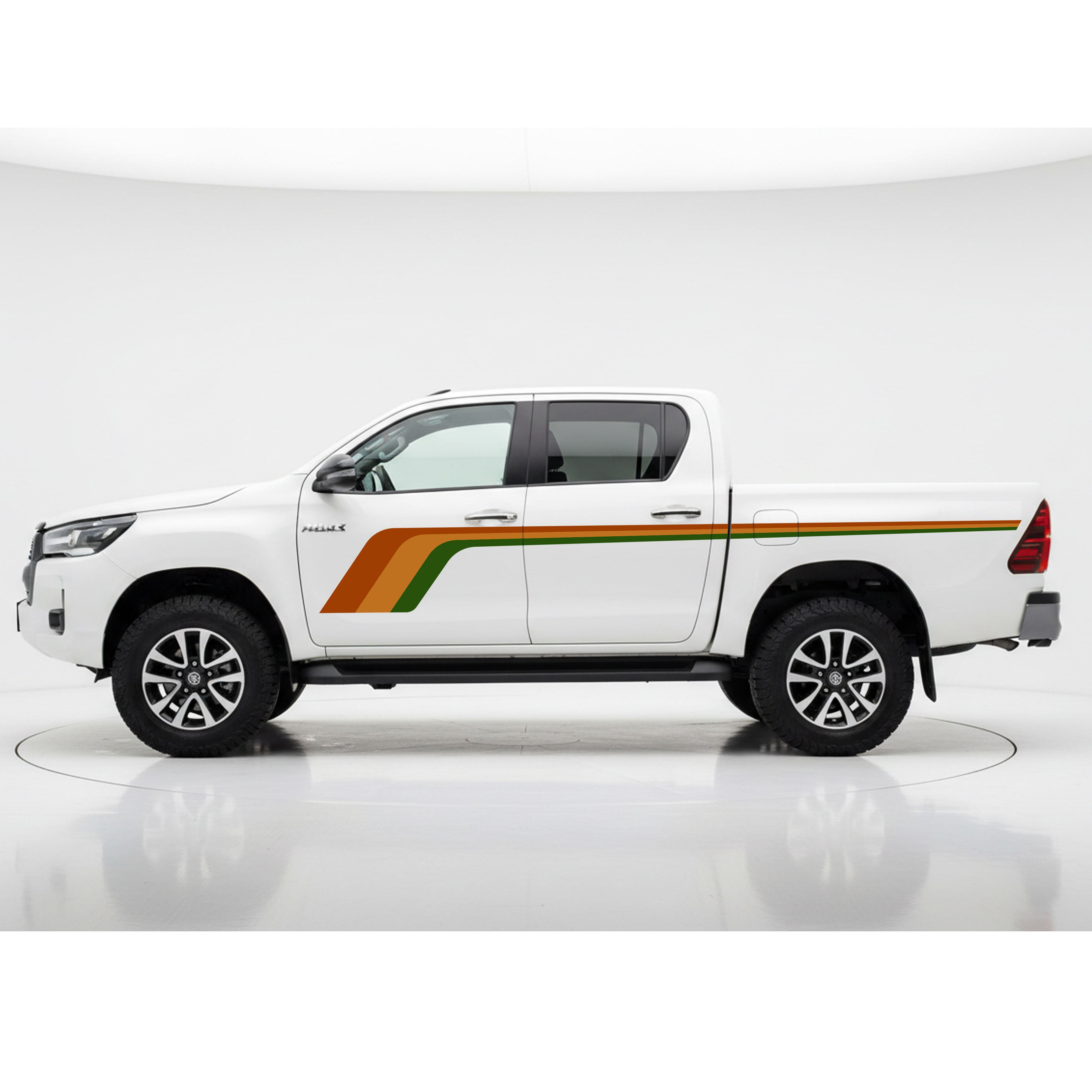 Hockey Stick Vinyl Decal Stripe Kit | Toyota Hilux & Utes | Retro Style