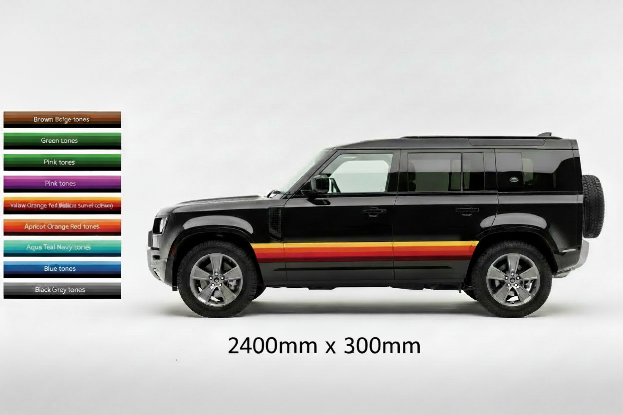 Defender + Colour Chart + 2400mm x 300mm