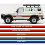 Troopy Sunset Stripe Kit – Retro Californian Decals for Troopcarrier with Wheel Arch Flares