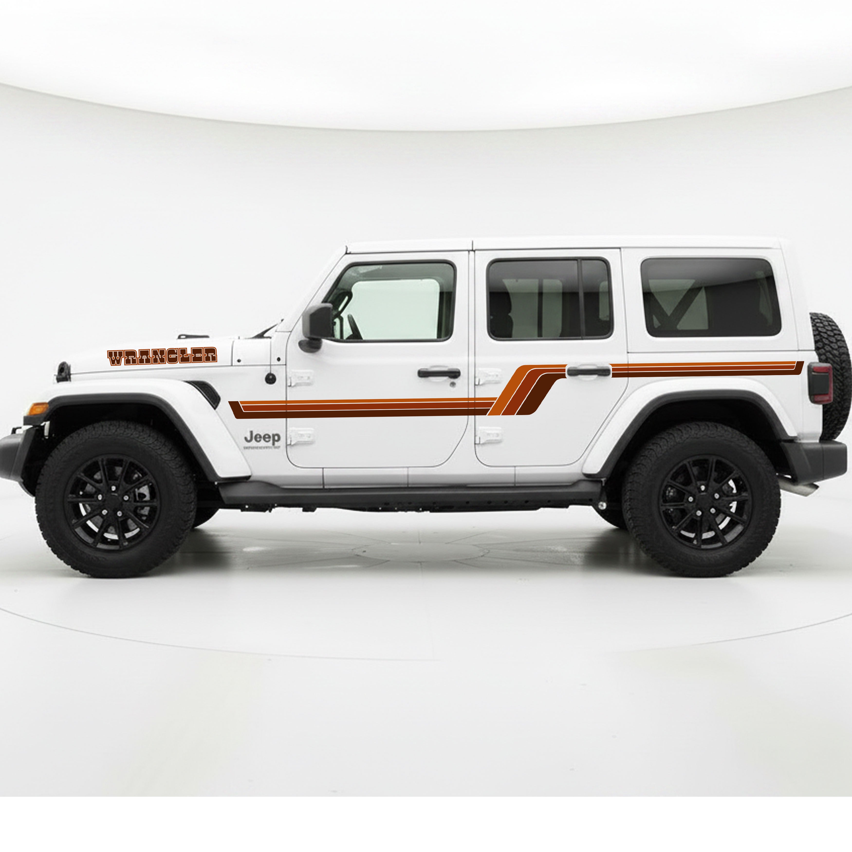 Jeep Wrangler JL 4-Door Oscar Stripe Kit | Bodymold Signs