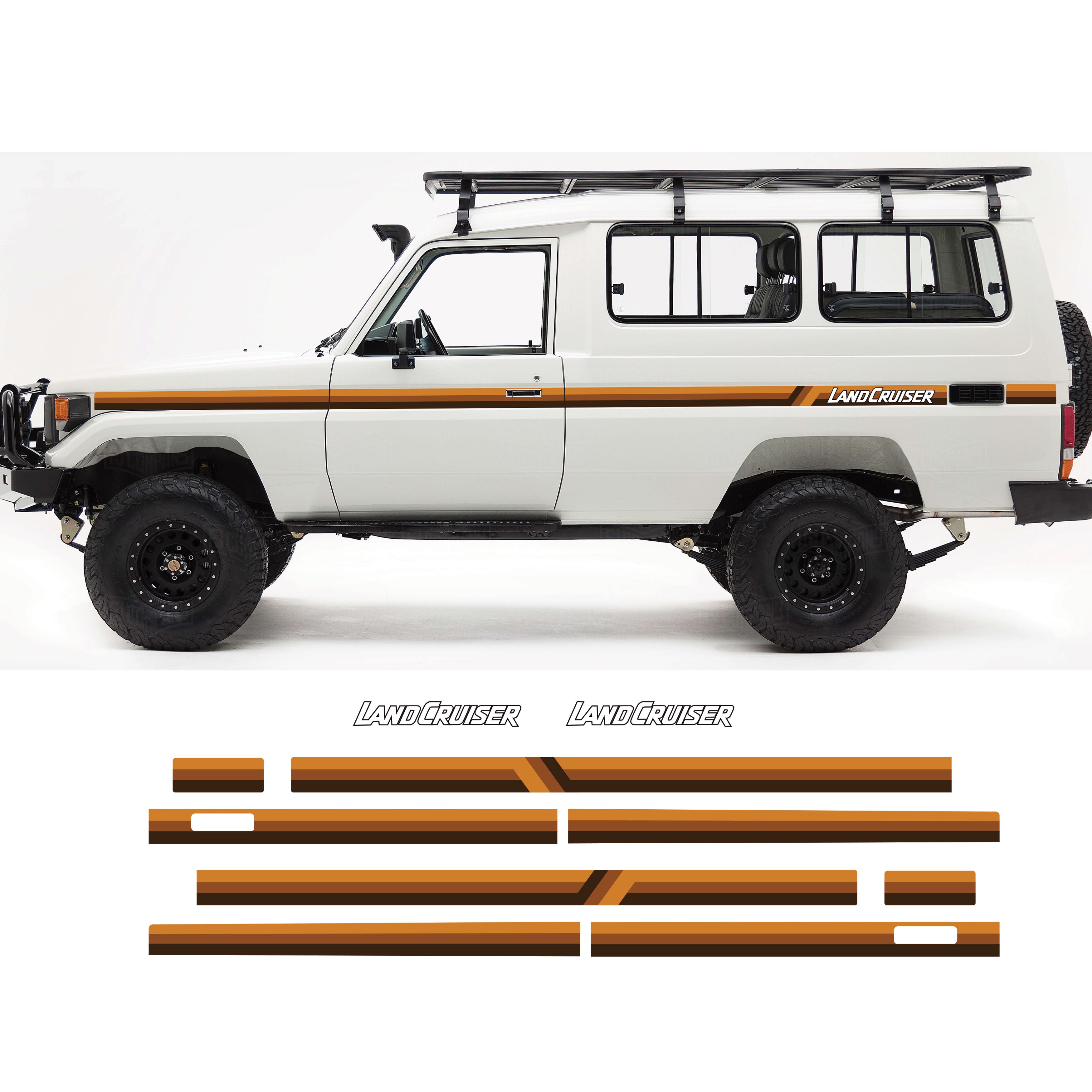 New Minimal Look Outback Stripes for 70 Series Troopy's