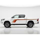 Hocky Stick Vinyl Decal Stripe Kit - For Toyota Hilux MK7 (suits other utes too)