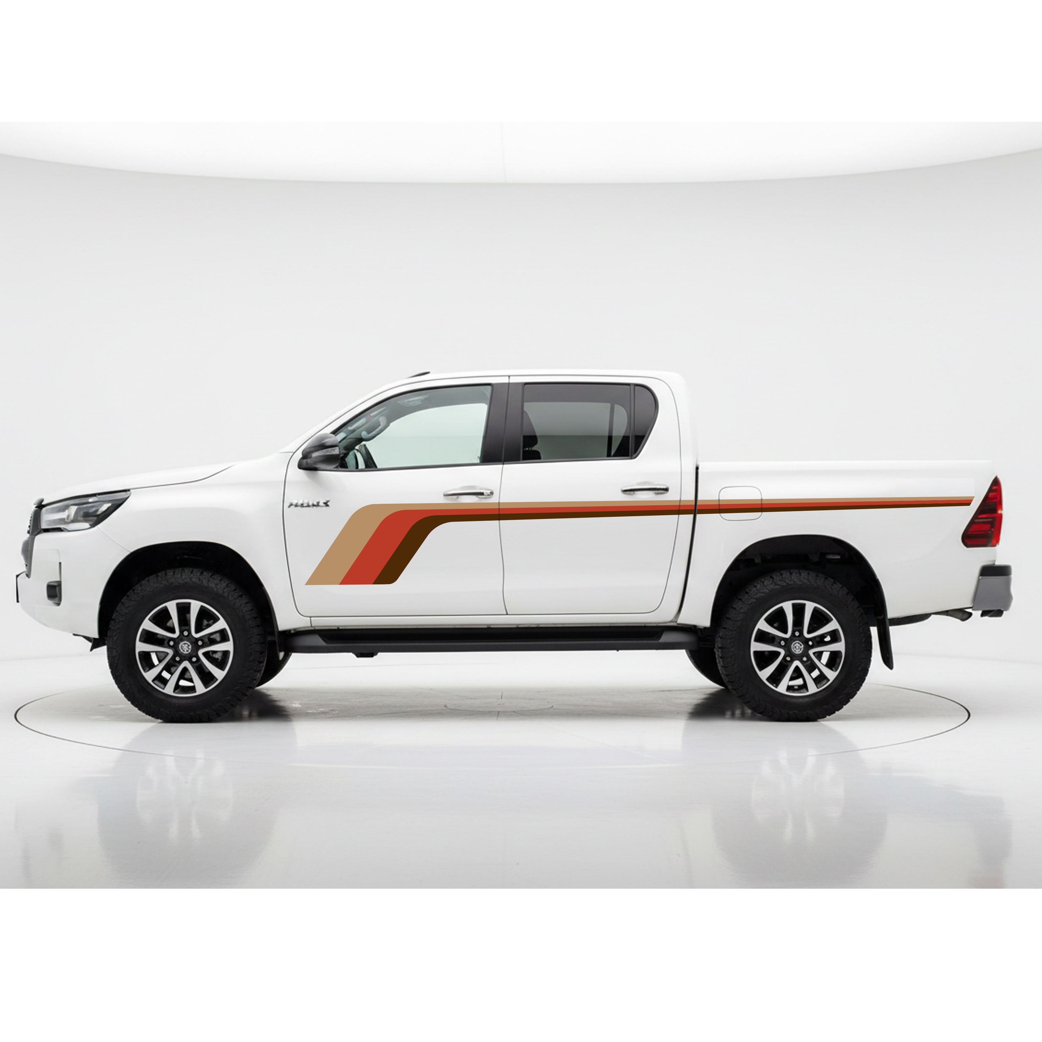 Hockey Stick Vinyl Decal Stripe Kit | Toyota Hilux & Utes | Retro Style