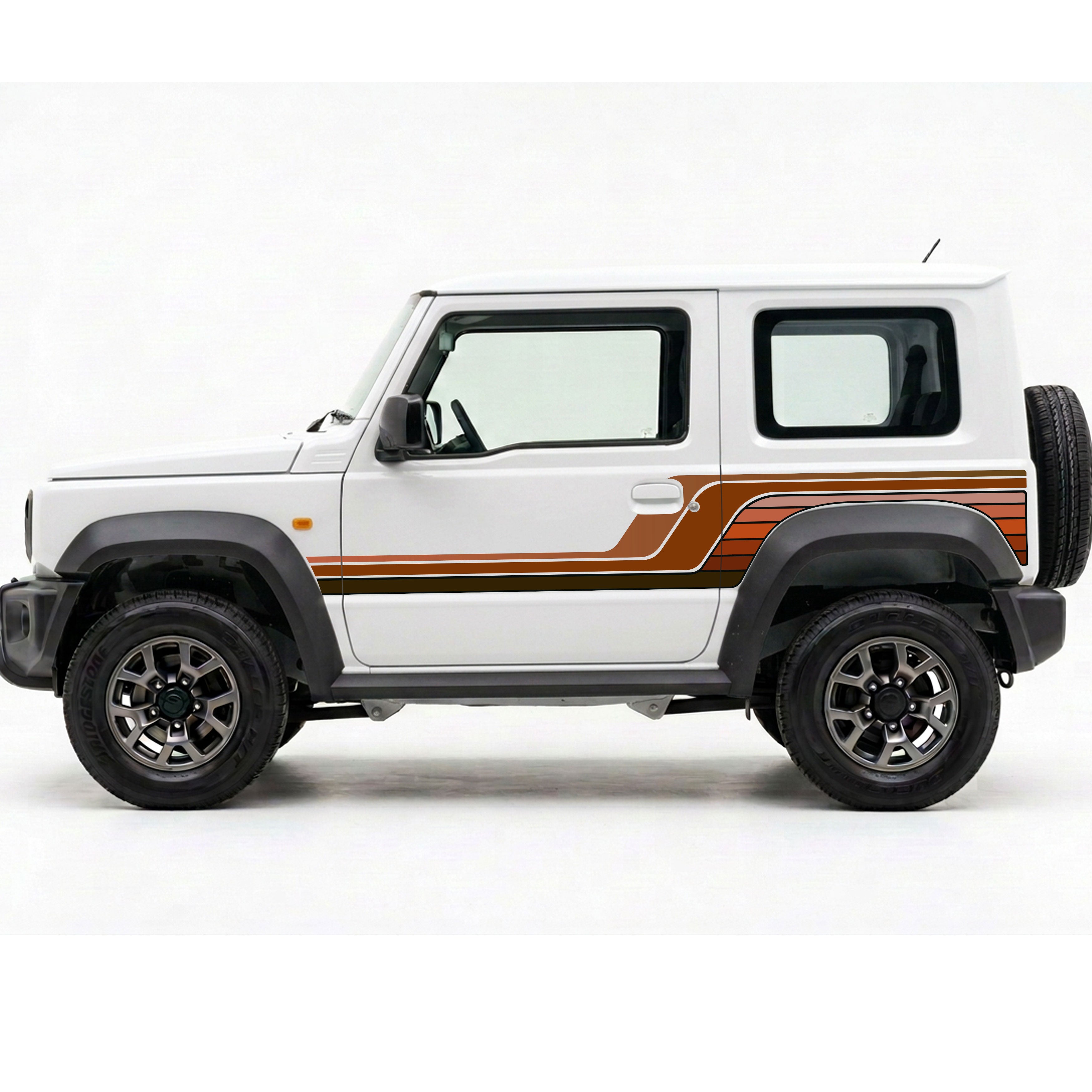 Suzuki Jimny FRANKE Retro Stripe Kit | Bodymold Signs