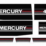 Mercury 1990 40hp replacement decal set