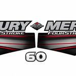 Mercury 60hp 2013 onward Four Stroke EFI decal set