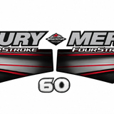 Mercury 60hp 2013 onward Four Stroke EFI decal set