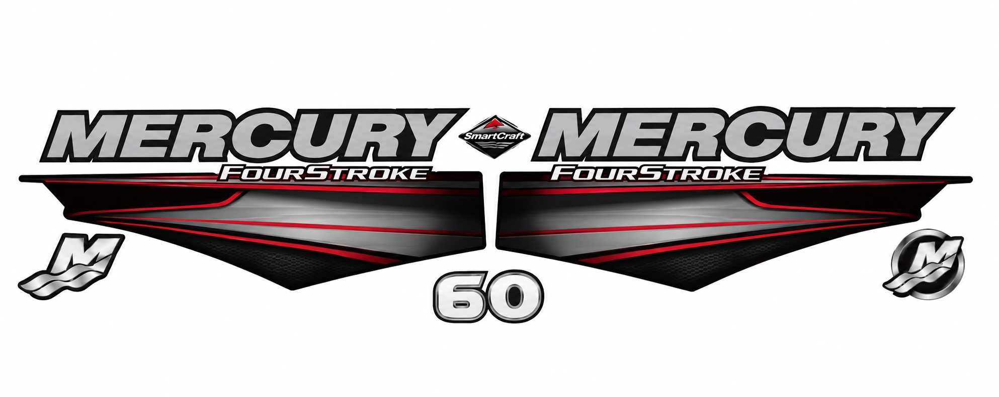 Mercury 60hp 2013 onward Four Stroke EFI decal set