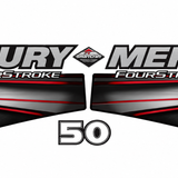 Mercury 50hp 2013 onward Four Stroke EFI decal set
