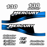 Mercury 130hp blue decal kit