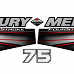 Mercury 75hp 2013 onward Four Stroke EFI decal set
