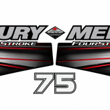 Mercury 75hp 2013 onward Four Stroke EFI decal set
