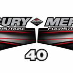 Mercury 40hp 2013 onward Four Stroke EFI decal set