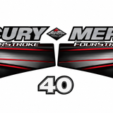Mercury 40hp 2013 onward Four Stroke EFI decal set