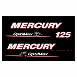 Mercury Optimax 125hp 2008 onwards decal kit