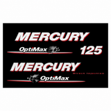 Mercury Optimax 125hp 2008 onwards decal kit