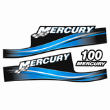 Mercury 2017 100hp blue two stroke decal set