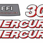 Mercury 30hp Four Stroke EFI decal set