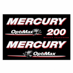 Mercury Optimax 200hp 2008 onwards decal kit