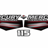 Mercury 115hp 2013 onward Four Stroke EFI decal set