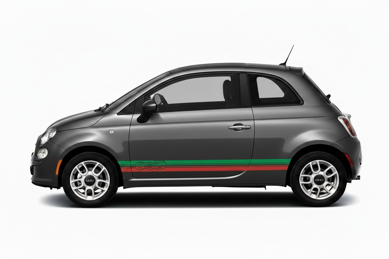 Fiat 500 Facing Left