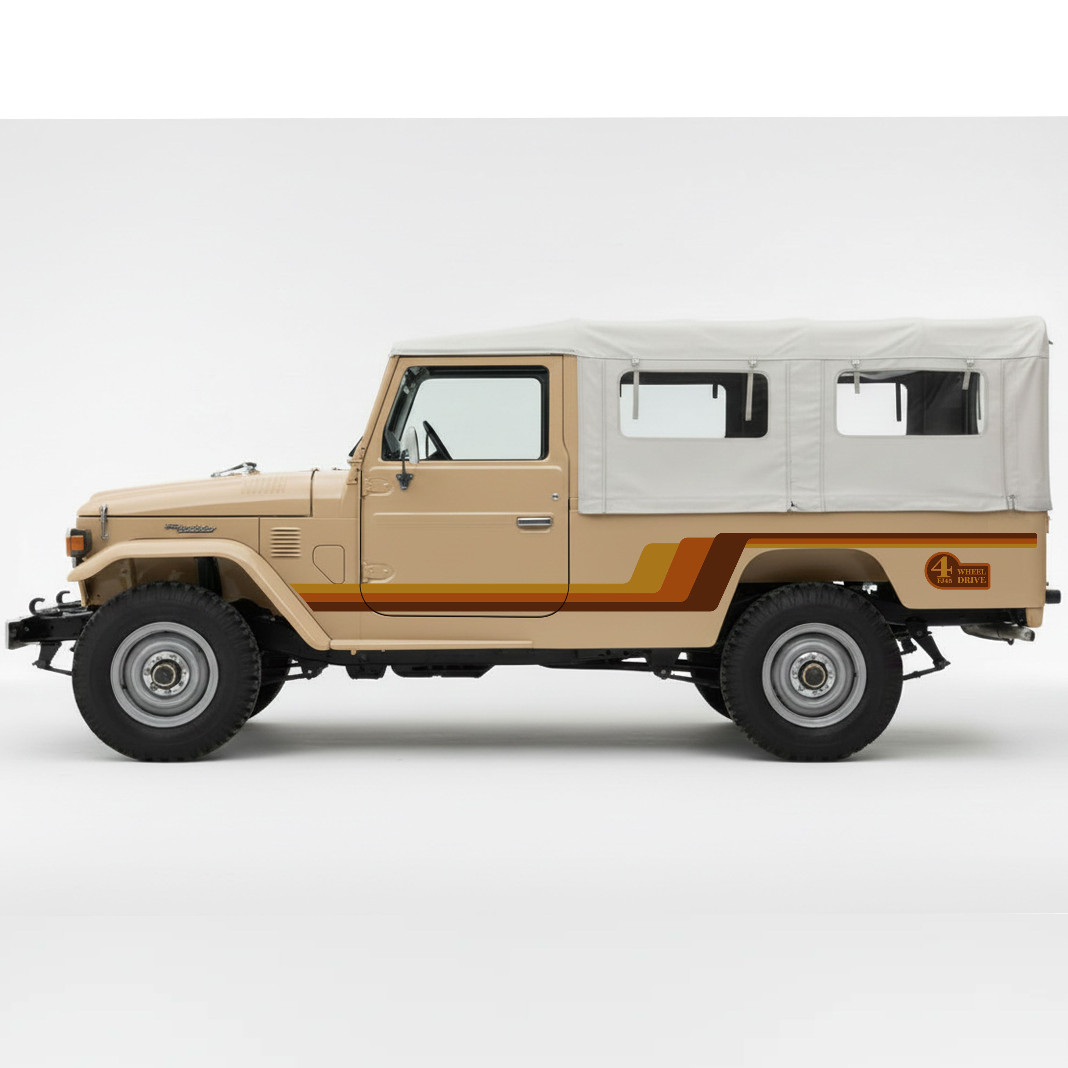Legacy Retro Stripe for Toyota FJ45 LandCruiser | Bodymold Signs