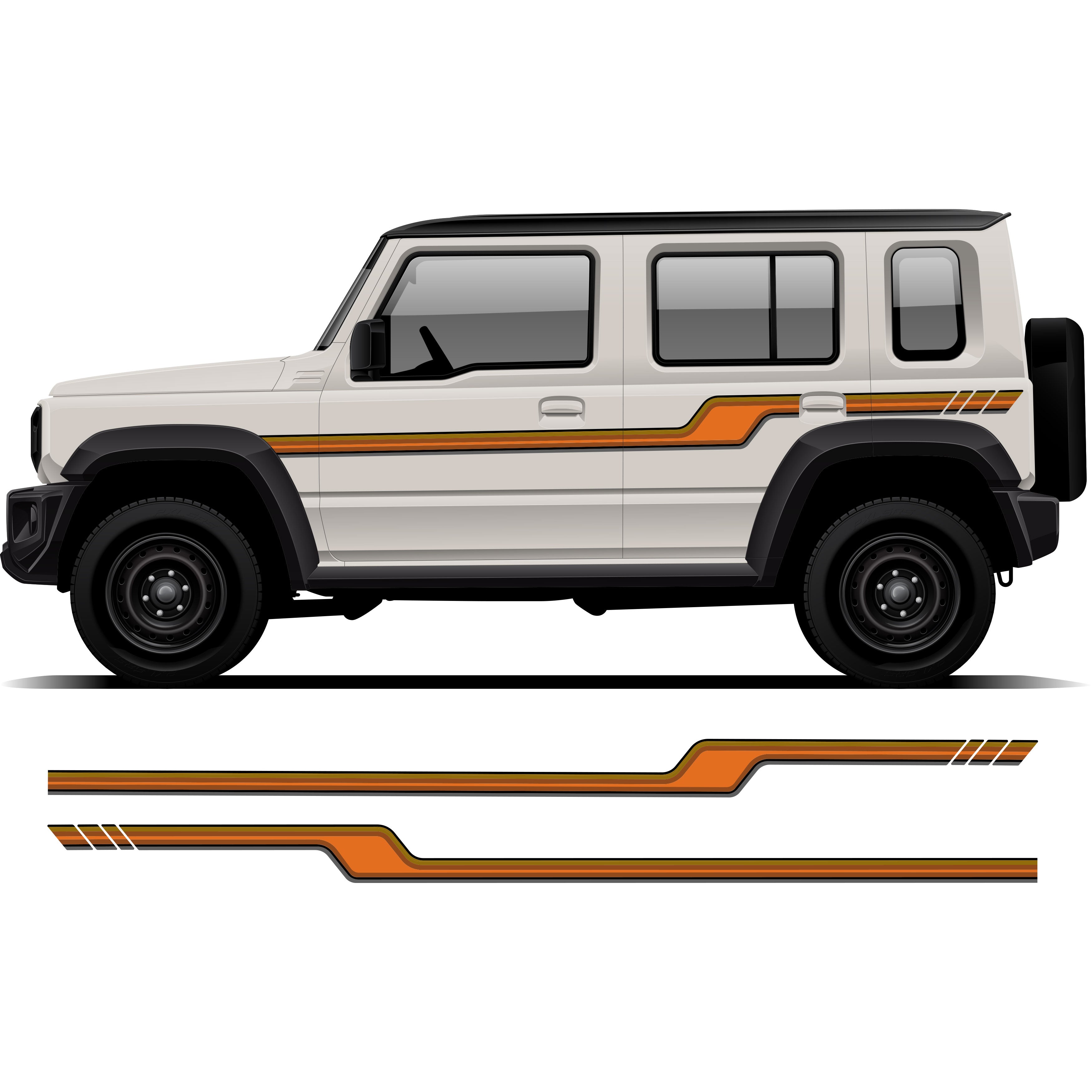 SUNDAY Stripes for Suzuki Jimny | Custom Vinyl Decal Kit