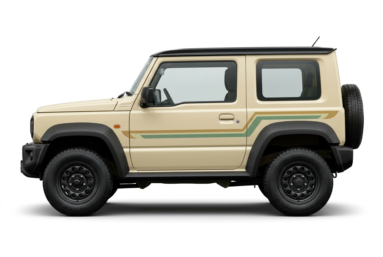 GOLDIE gold mint green realistic Jimny