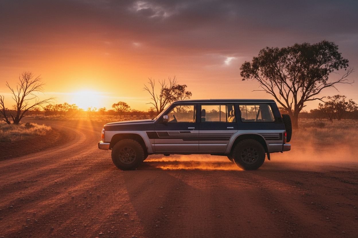 GQ Y60 Nissan Patrol with Outback Background