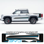 BYD Shark APEX Stripe Kit – Side & Tailgate Graphics | Bodymold Signs
